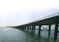 Multispan Single Lane Prefabricated Steel Bailey Bridge 200-type Construction Assembly