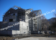 Light Weight Steel Structure Villa House Pre-Engineered Building Construction With Cladding Systems