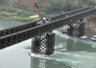 Multispan Single Lane Prefabricated Steel Bailey Bridge 200-type Construction Assembly