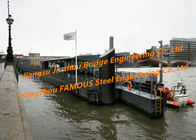 China Pontoon Bailey Bridge Portable Harbor Floating Steel Platform Bridge For Sale