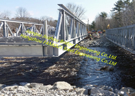 Amphibious Steel Truss Prefabricated Delta Bridge Steel Structure Bridge With Hot - Dip Galvanized Surface Protection