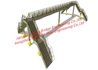 Modern Pedestrian Steel Bridge Across Railway Modular Steel Bailey Footbridge Overpass Road