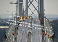 Clear Span Road Bridge Steel Suspension Bridge For Public Transportation