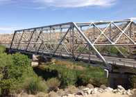 Long Span Galvanized Surface Treatment Steel Truss Delta Bridge Modern Structural Outlooking