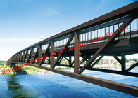 Steel Structure Circular Arc Shape Temporary Pedestrian Bridge for Urban Traffic Solutions