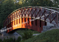 Long Span Metal Structure Prefabricated Pedestrian Bridges Overcrossing River Footbridge