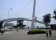 Modern Structure Prefabricated Pedestrian Bridges Temporary Usage European Standard