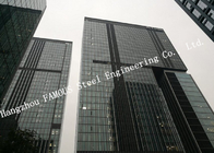 Double Silver Low-E Coating Film Glazed Stick-built System Glass Façade Curtain Wall Office Buildings