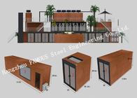 Customized Modular Prefab Container House For Shopping Center or Coffee Bar