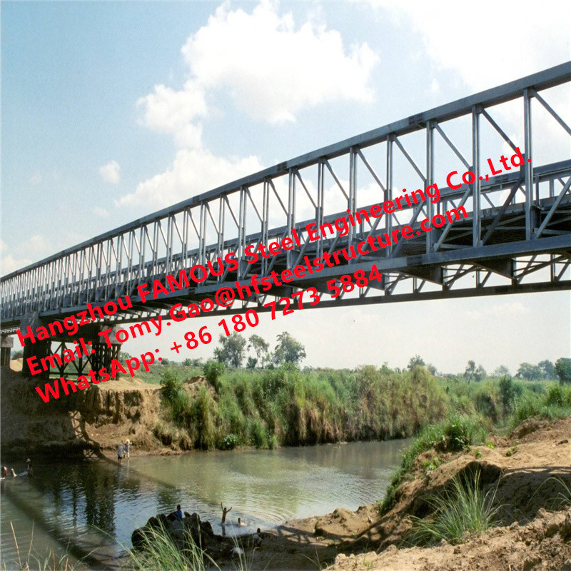 New Design Prefabricated Delta Modular Steel Bridge Simple Structure Truss Supporting For performance