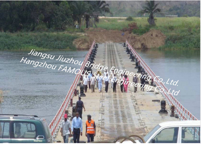Temporary Access Floating  Bridge With Heavy Loading Capacity For Inconvenient Traffice Areas