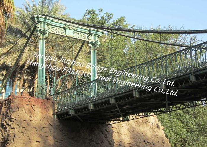 Multi-Span Suspension Bridges Steel Modular Bridges Crossing River Or Valley